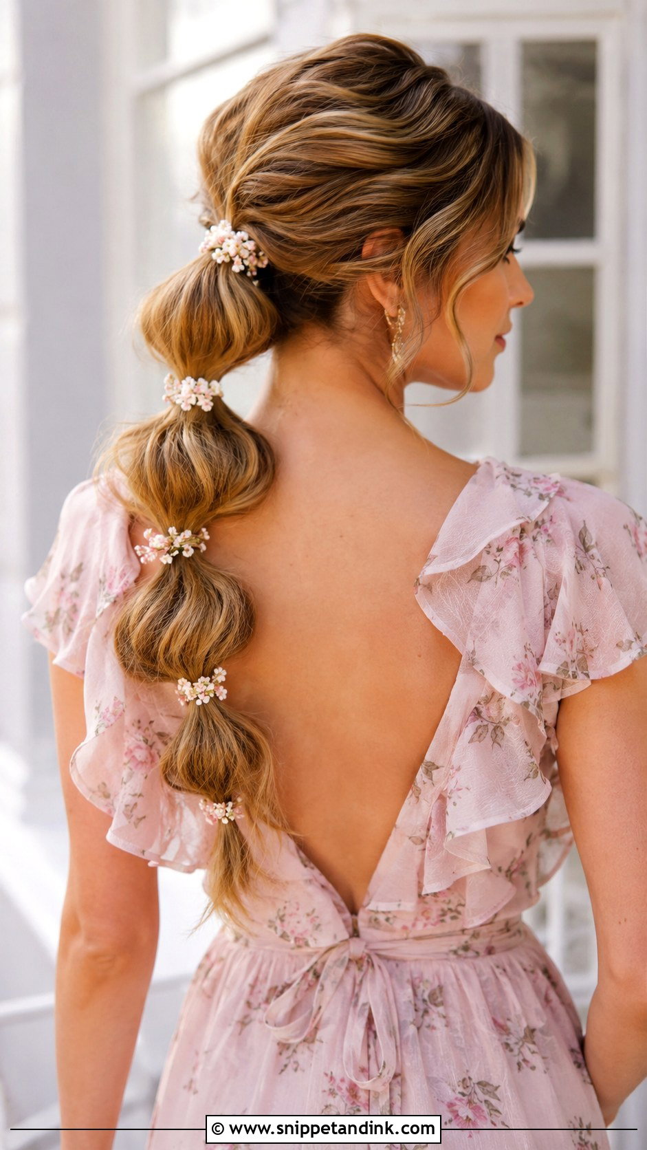 Bubble Ponytail - Snippet and Ink - 20 Ponytail Wedding Guest Ideas