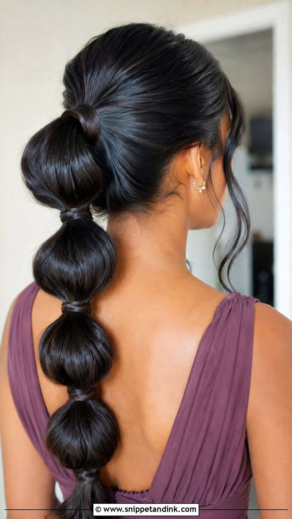 Bubble Ponytail Bridesmaid Hair - Snippet and Ink - 20 Modern Bridesmaid Hair Ideas