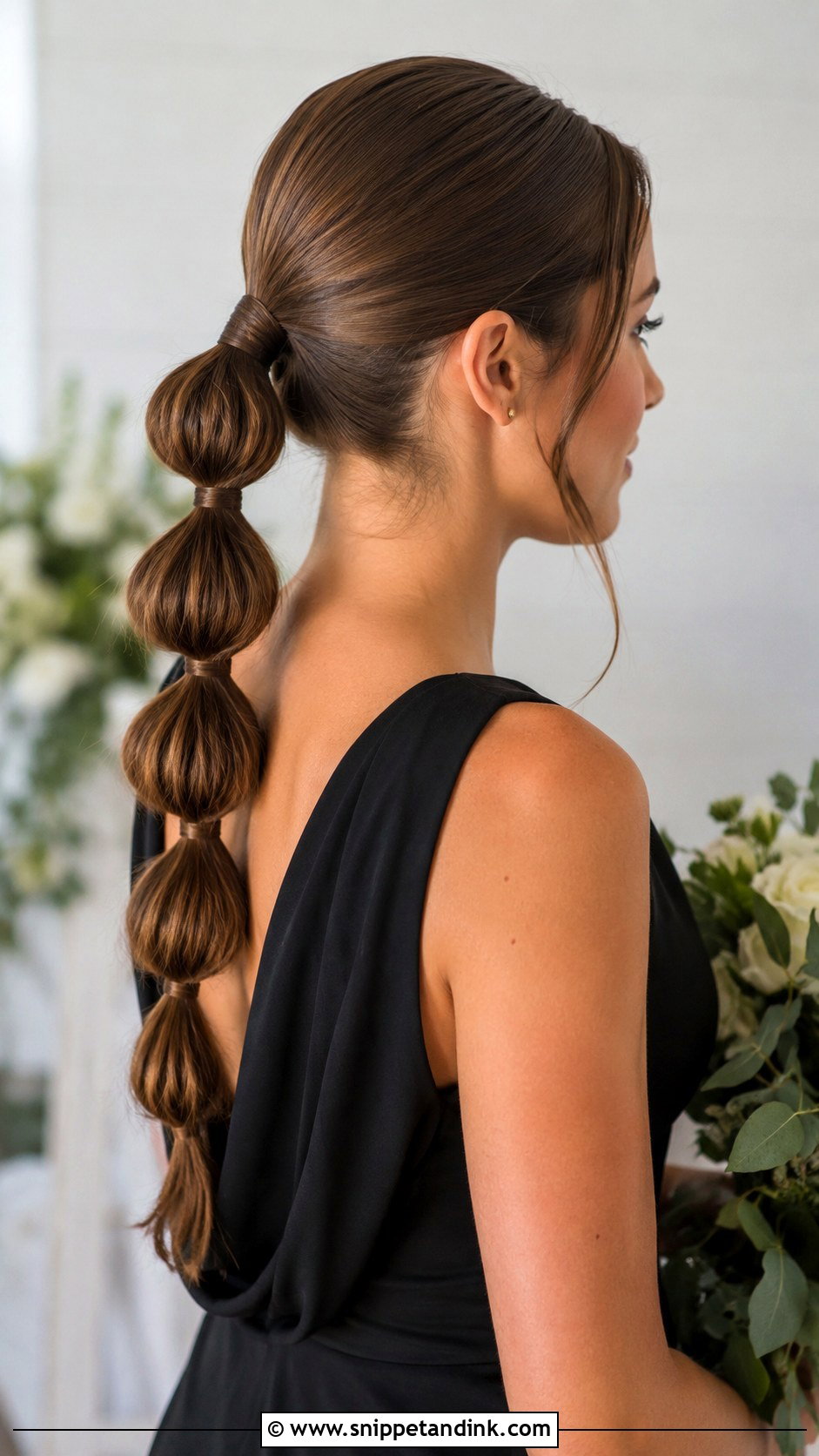 Bubble Ponytail Bridesmaid Hairstyle - Snippet and Ink - 30 Hairstyles for Weddings Bridesmaid