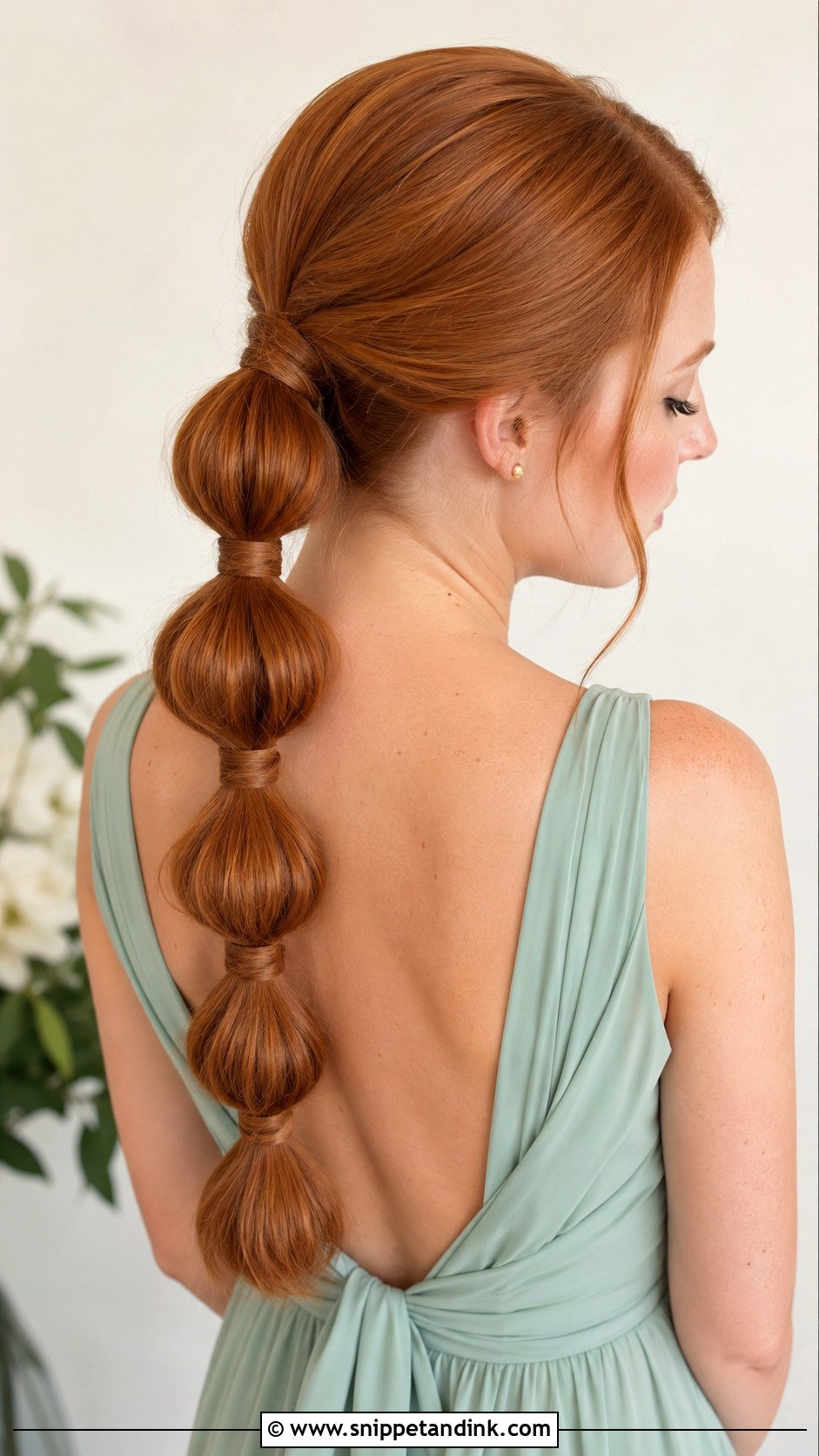 Bubble Ponytail Bridesmaid Hairstyle - Snippet and Ink - 20 Summer Wedding Hairstyles Bridesmaid