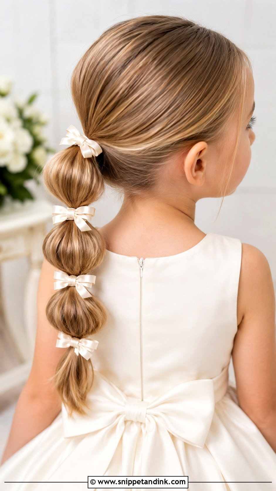 Bubble Ponytail For Kids Wedding - Snippet and Ink - 20 Hairstyles for Kids for Weddings