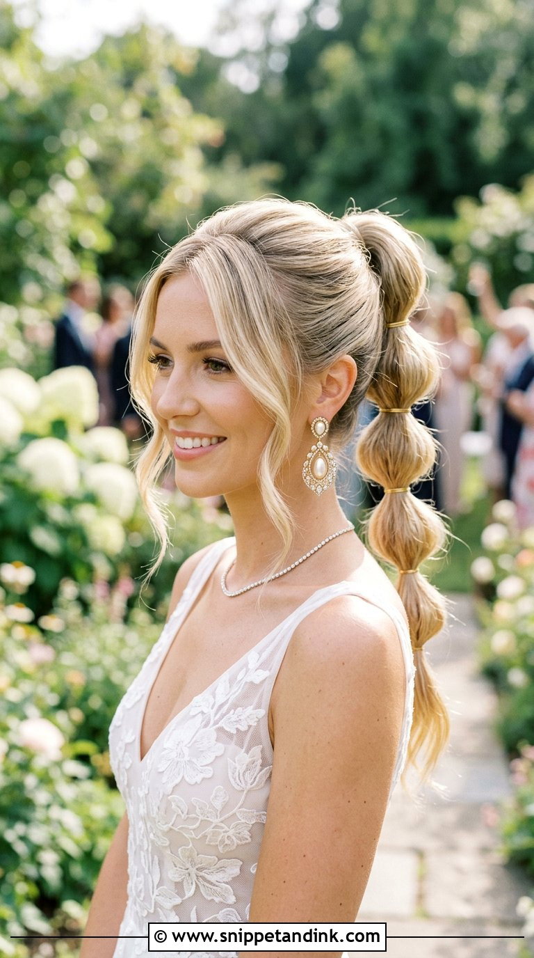 Bubble Ponytail Tutorial - Snippet and Ink - 20 Bridal Hair Tutorial Ideas