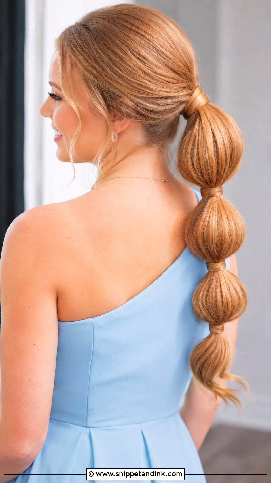 Bubble Ponytail Wedding Guest Hair For Long Hair - Snippet and Ink - 15 Long Hairstyle Wedding Guest Ideas