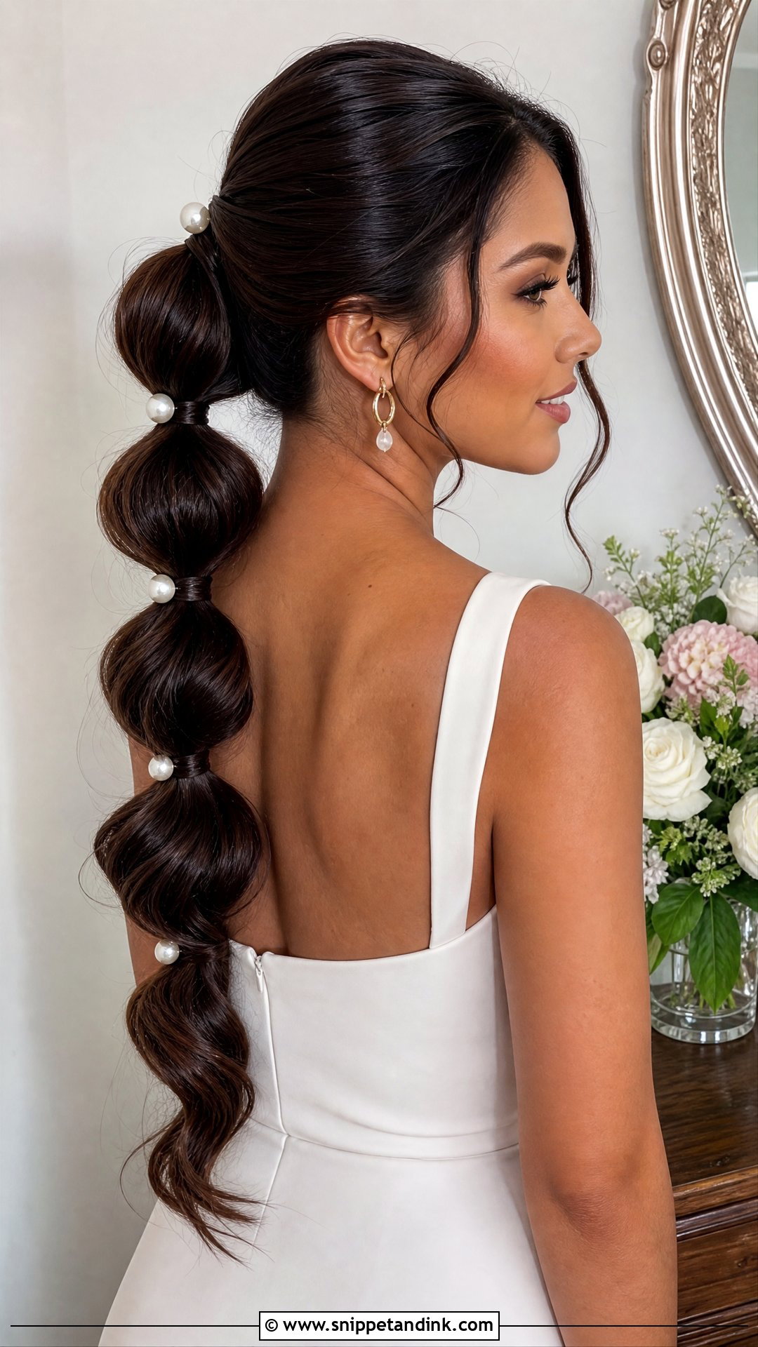 Bubble Ponytail Wedding Hair - Snippet and Ink - 15 Fun Wedding Hair Ideas