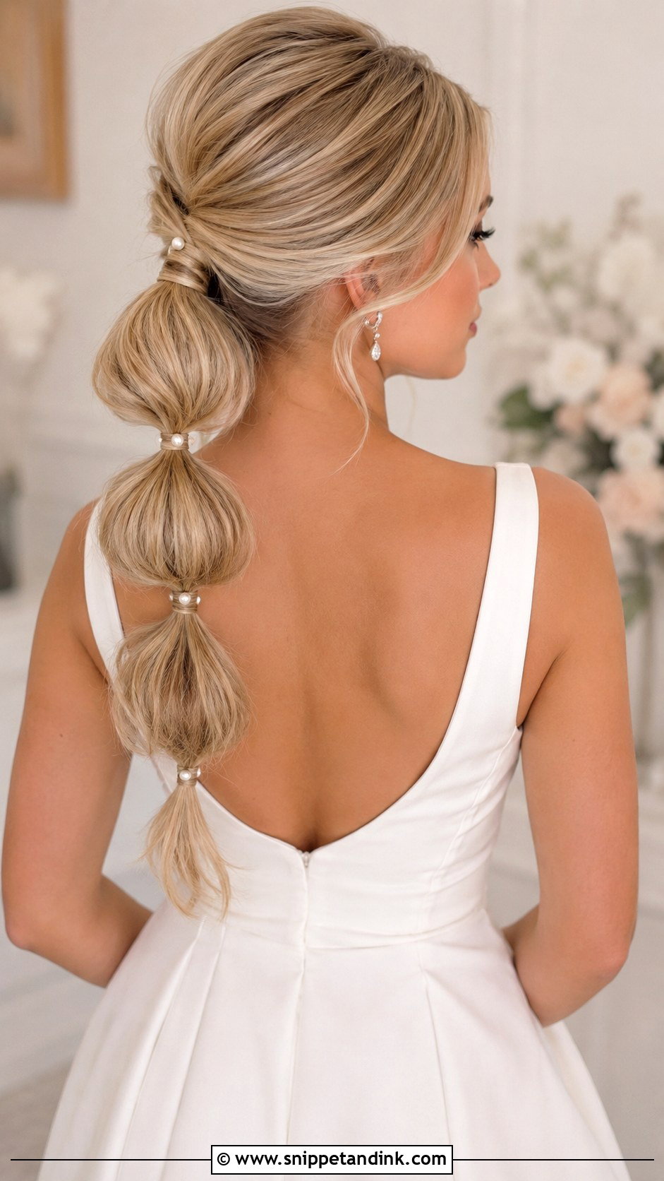 Bubble Ponytail Wedding Hairstyle - Snippet and Ink - 15 Simple Long Hairstyles for Wedding