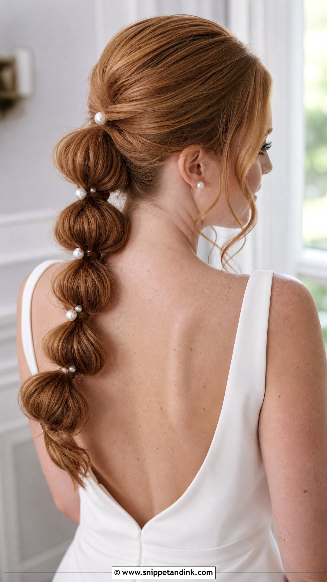 Bubble Ponytail Wedding Hairstyle - Snippet and Ink - 15 Classy Ponytail Wedding Hairstyles