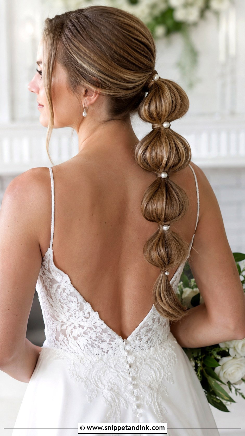 Bubble Ponytail for Brides - Snippet and Ink - 30 Bridal Hairstyles for Long Hair