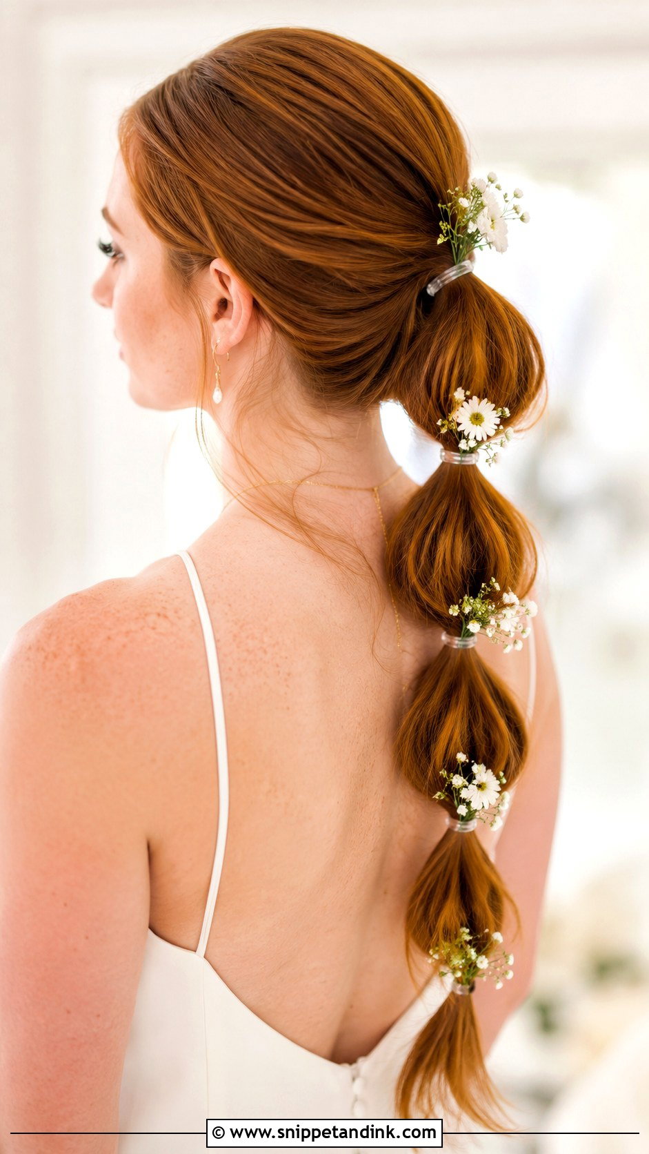 Bubble Ponytail for Brides - Snippet and Ink - 30 Bridal Ponytail Hairstyles