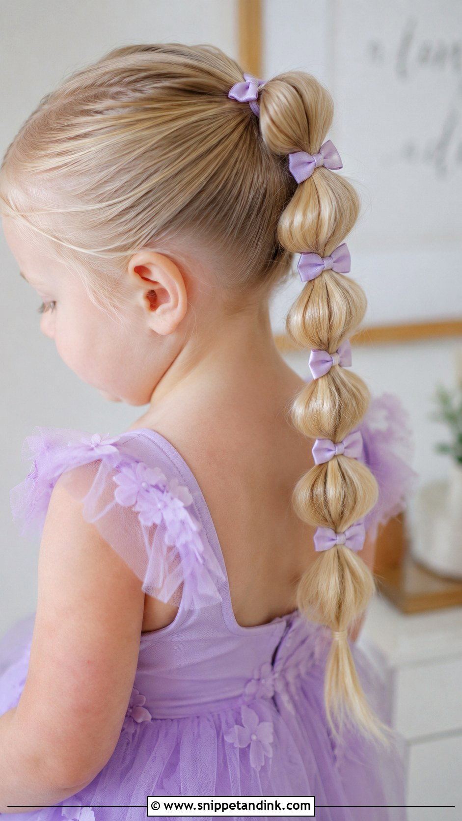 Bubble Ponytail for Flower Girls - Snippet and Ink - 20 Flowergirl Hairstyle for Toddler Ideas