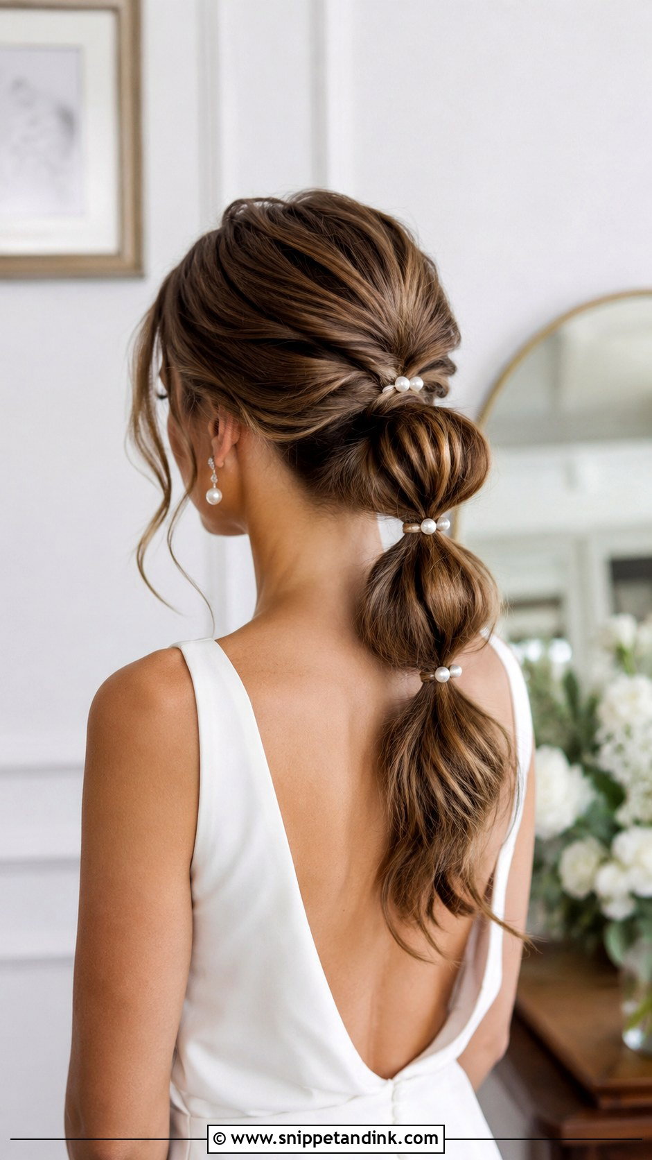 Bubble Ponytail for Medium Length Wedding Hair - Snippet and Ink - 25 Hairstyles for Medium Length Hair Wedding
