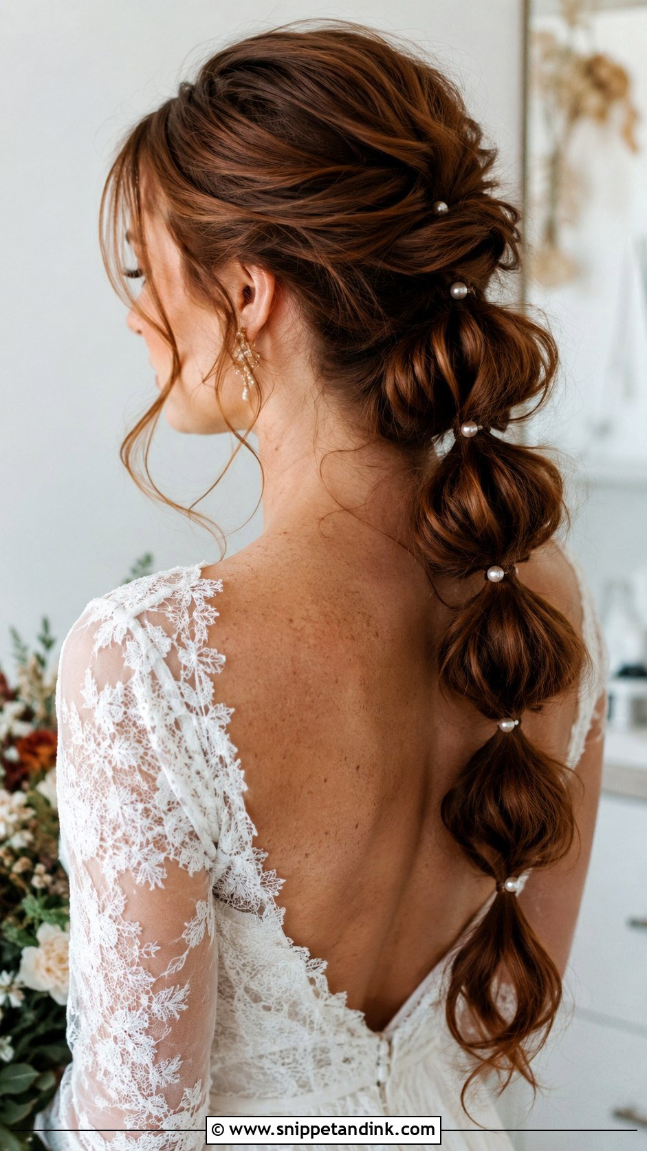 Bubble Ponytail for Wedding Day - Snippet and Ink - 20 Ponytail Wedding Hairstyle Ideas