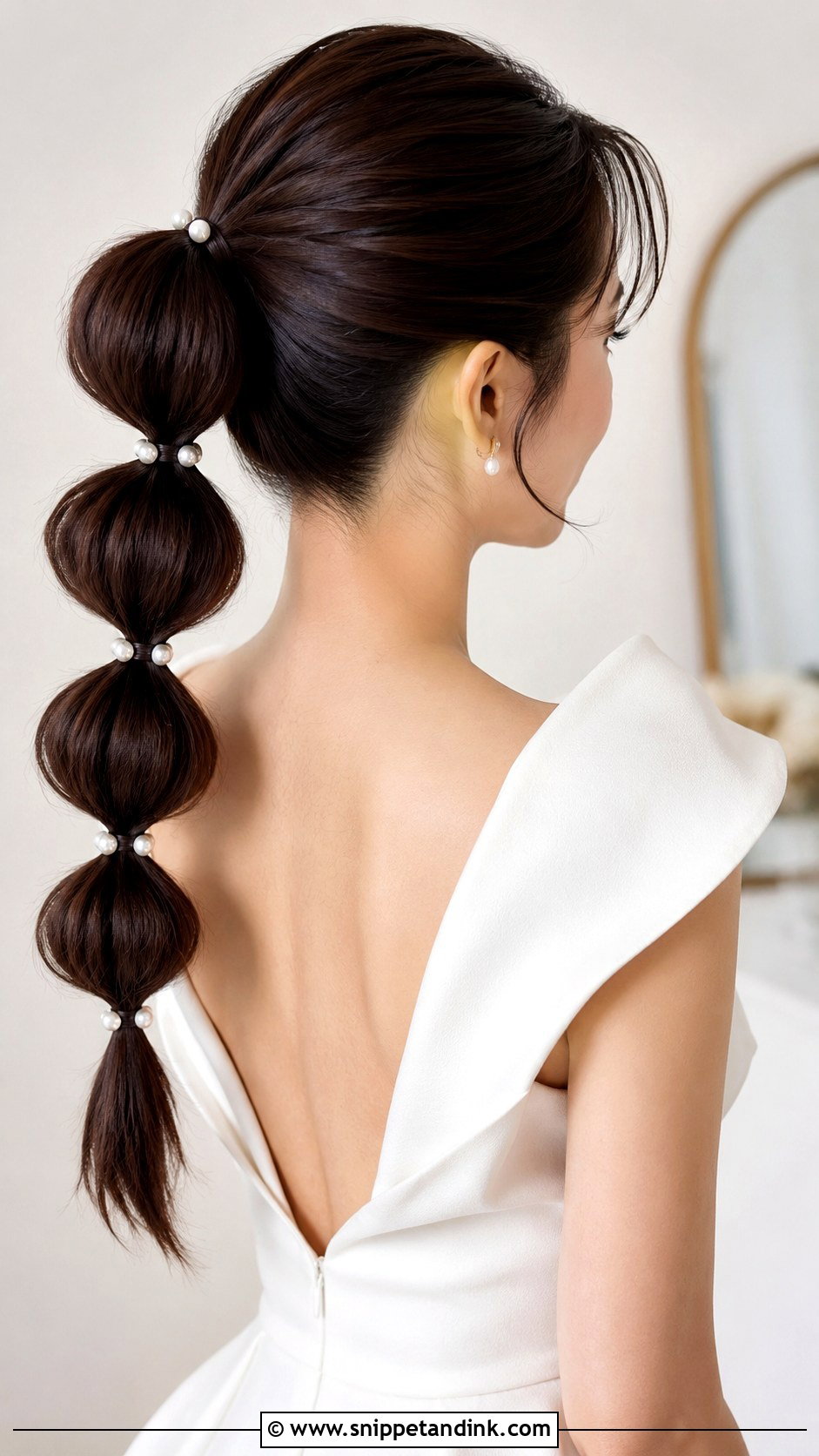 Bubble Wedding Ponytail Updo - Snippet and Ink - 15 Wedding Updos for Long Hair Ponytail
