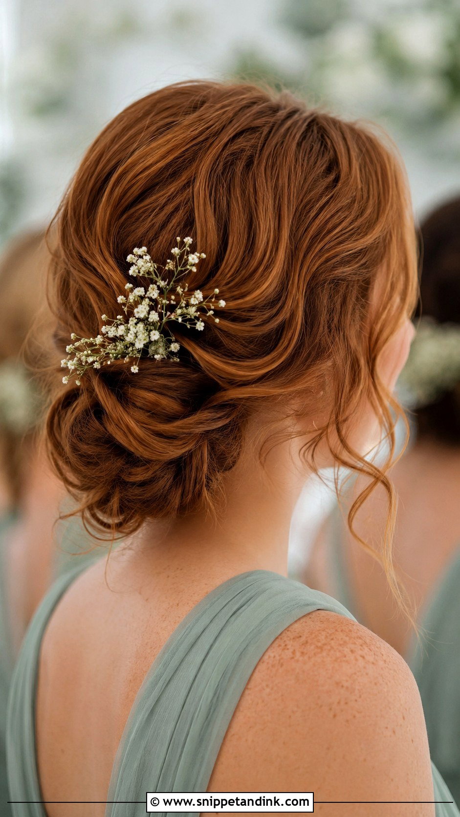 Bun Bridesmaid Hair With Flowers - Snippet and Ink - 20 Bun Bridesmaid Hair Ideas