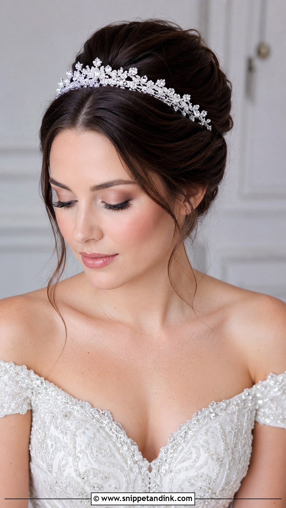 Bun For Bride With Tiara - Snippet and Ink - 20 Bun for Bride Wedding Hairstyles