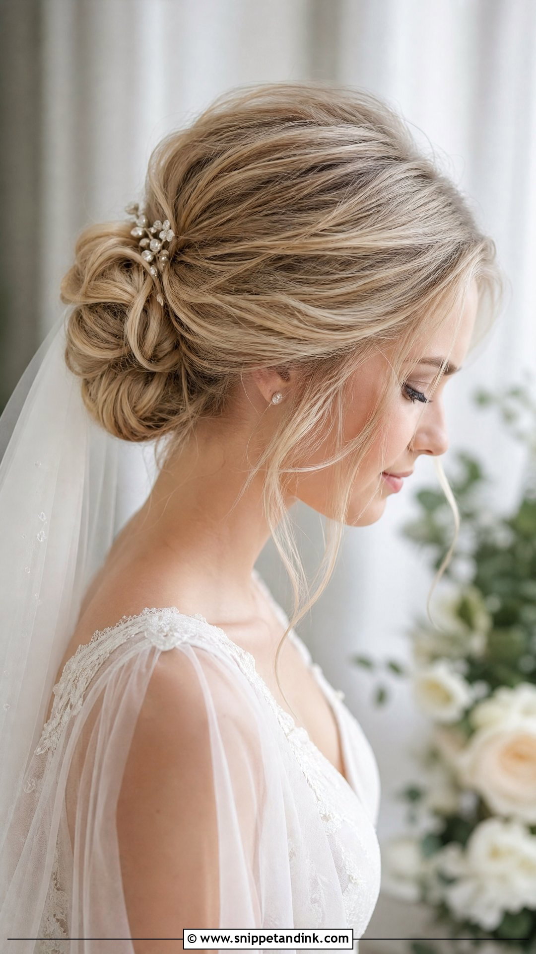 Bun Wedding Hairstyle For Thin Hair - Snippet and Ink - 15 Classy Bun Wedding Hairstyles