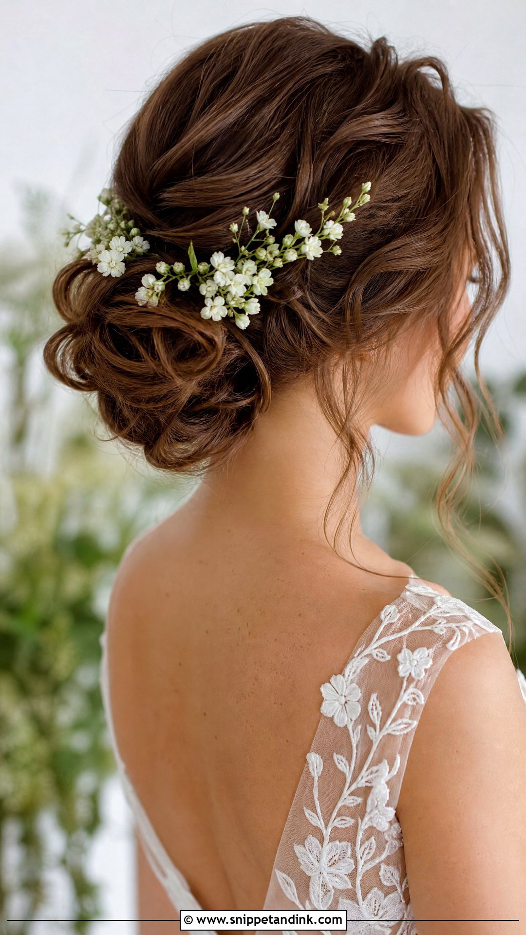 Bun Wedding Hairstyle With Flowers - Snippet and Ink - 15 Classy Bun Wedding Hairstyles