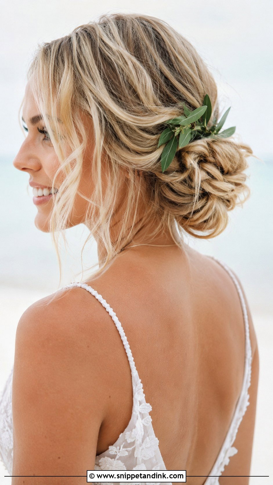 Bun With Bohemian Waves - Snippet and Ink - 20 Hair Bun Styles Wedding