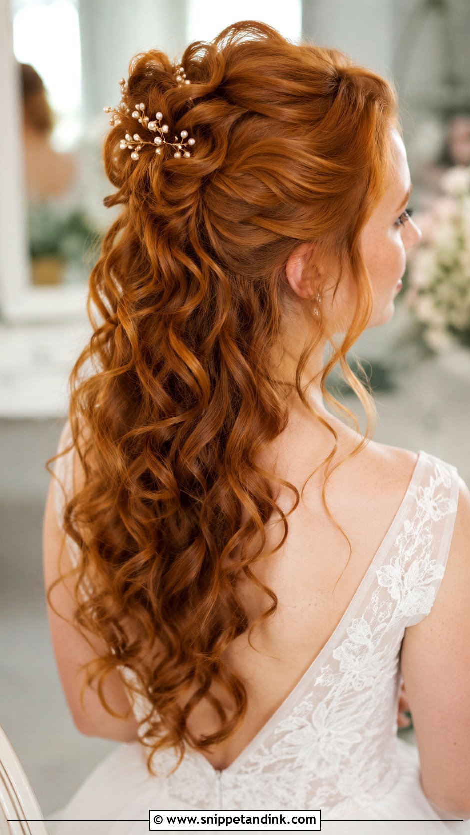Bun With Cascading Curls - Snippet and Ink - 35 Bun Hairstyles for Wedding