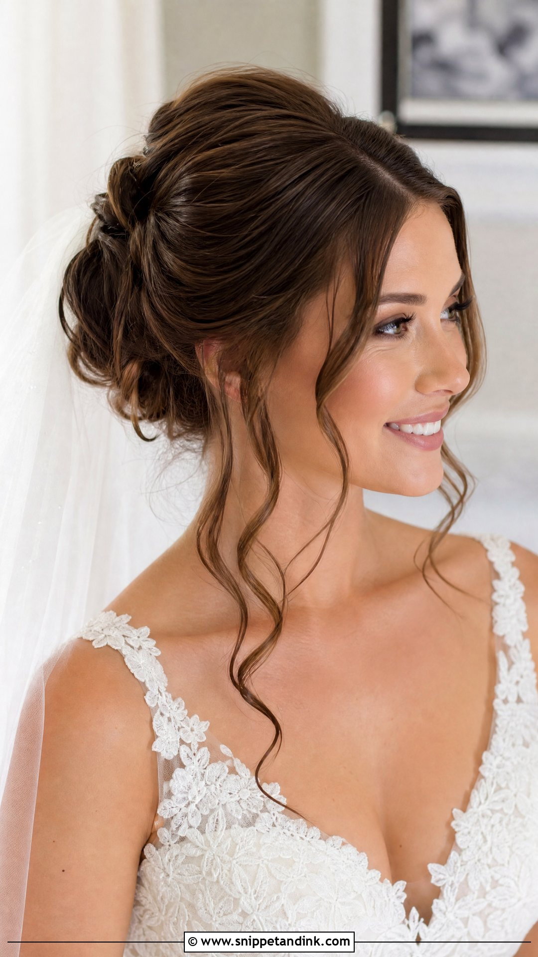 Bun With Face Framing Pieces - Snippet and Ink - 20 Up Hairstyles for Wedding