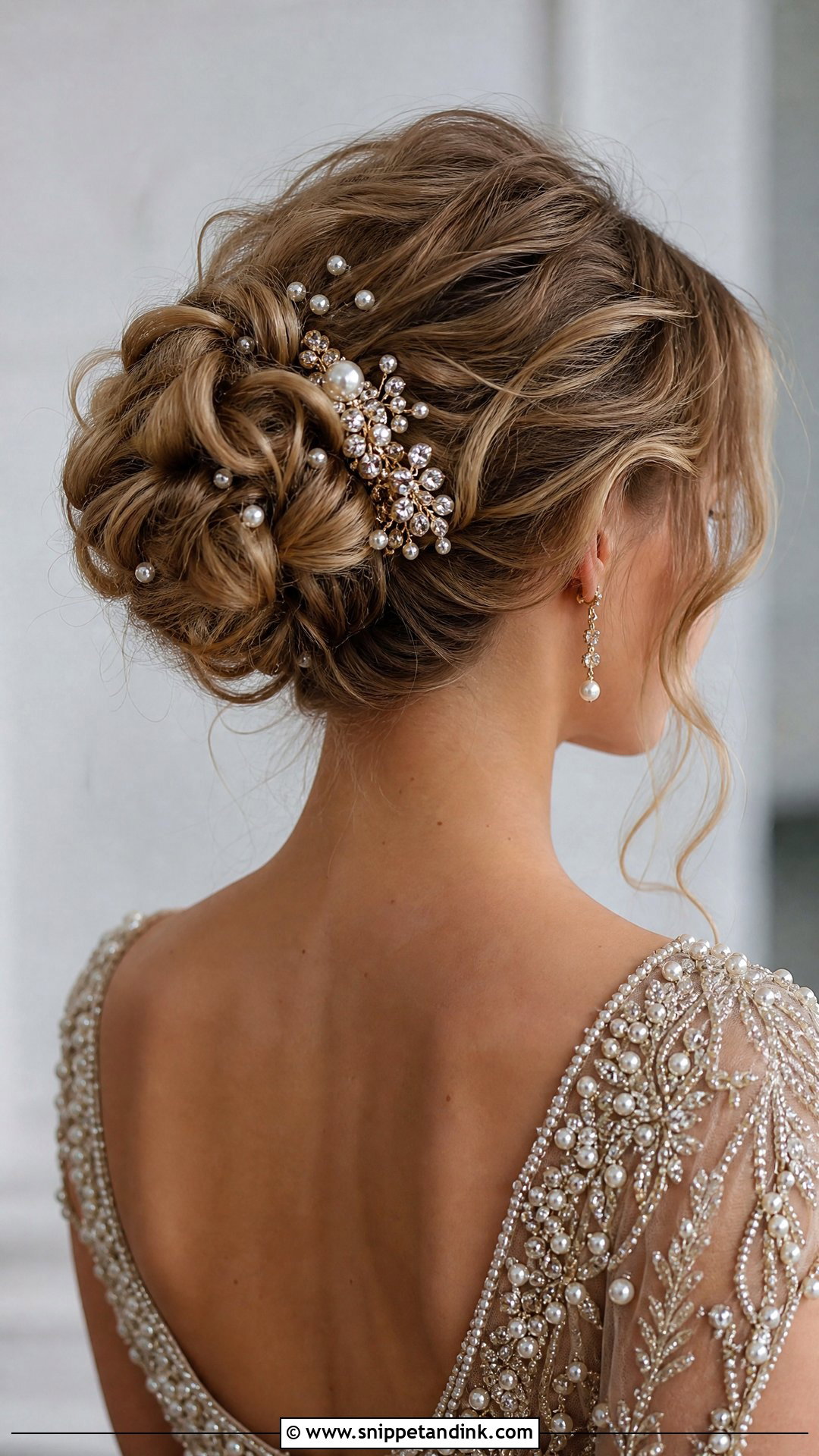 Bun With Hair Accessories for Wedding Guest - Snippet and Ink - 20 Bun for Wedding Guest Ideas