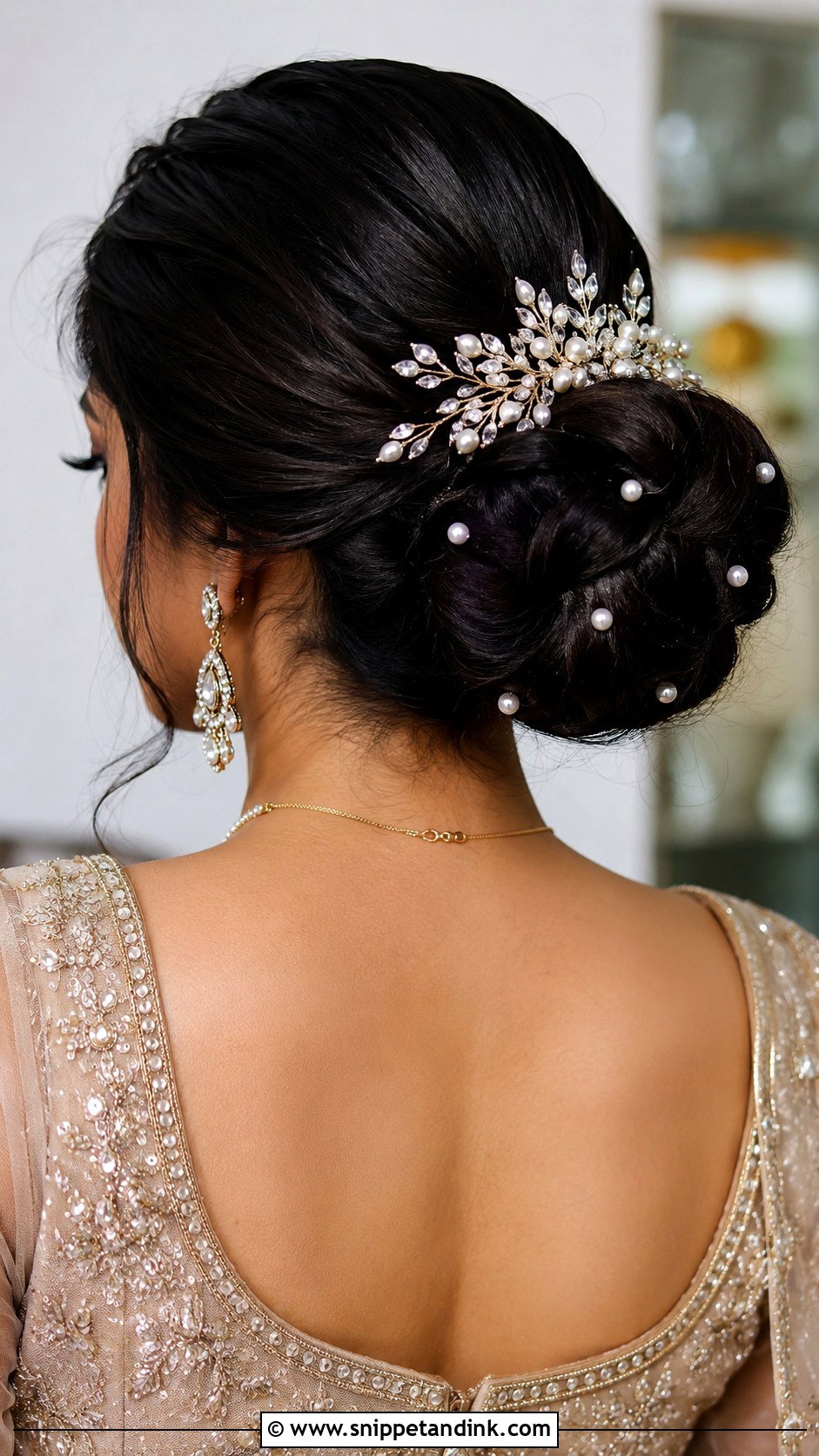 Bun With Hair Accessories - Snippet and Ink - 20 Indian Non Bridal Hairstyles