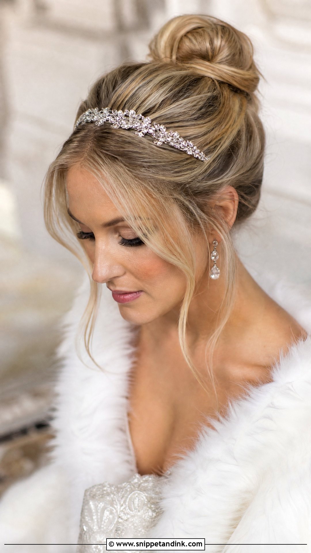 Bun With Headband for Wedding - Snippet and Ink - 25 Buns Hairstyles for Wedding