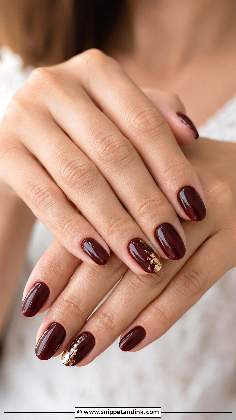 Burgundy Alt Wedding Nails - Snippet and Ink - 20 Alt Wedding Nails