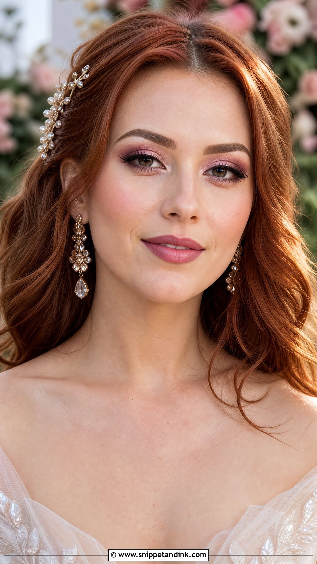 Burgundy And Rose Gold Wedding Makeup - Snippet and Ink - 20 Burgundy Wedding Makeup Look Ideas