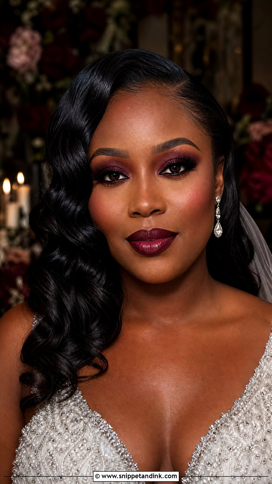 Burgundy Black Wedding Makeup - Snippet and Ink - 20 Black Wedding Makeup Dark Skin Girl Ideas