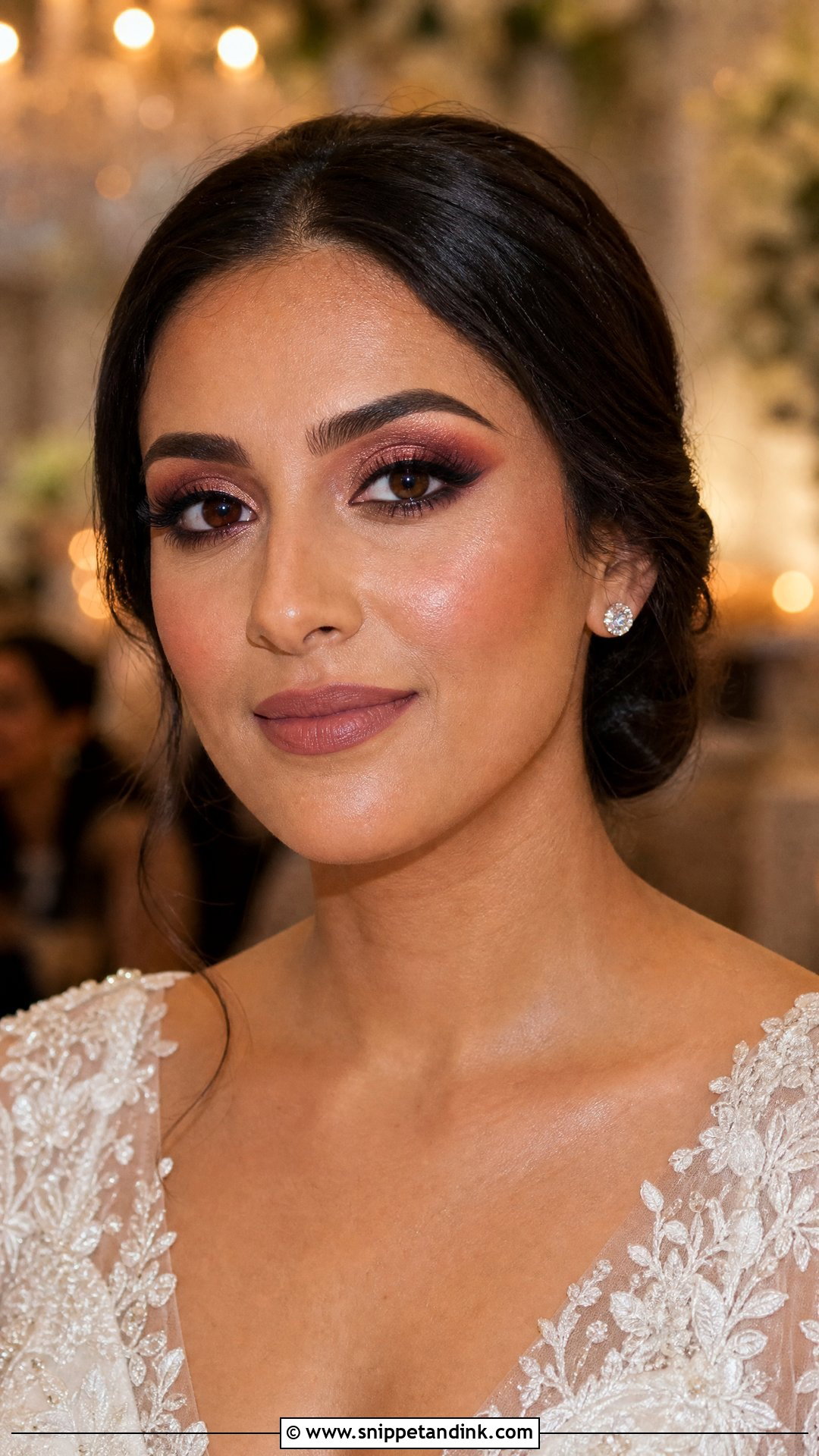 Burgundy Bridal Eyeshadow - Snippet and Ink - 25 Bridal Eyeshadow Looks