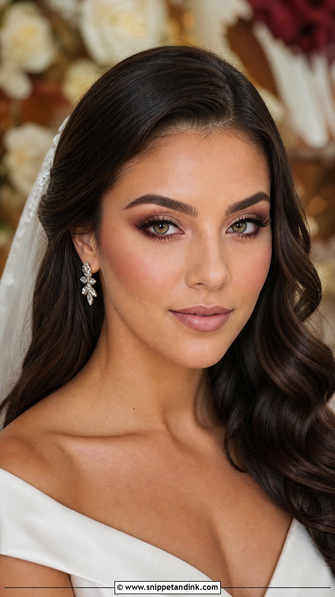 Burgundy Bridal Makeup For Green Eyes Brunette - Snippet and Ink - 25 Bridal Makeup for Green Eyes Brunette