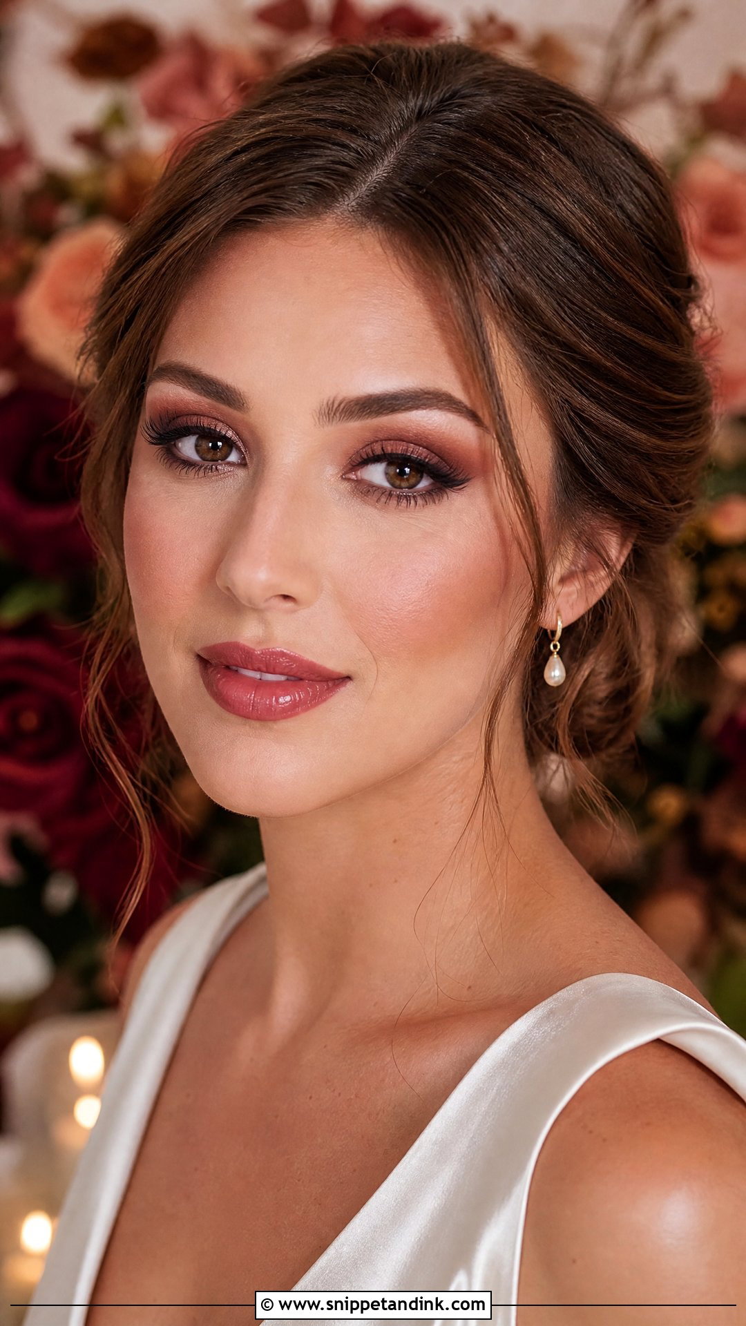 Burgundy Bridal Makeup For Green Eyes - Snippet and Ink - 20 Bridal Make Up for Green Eyes