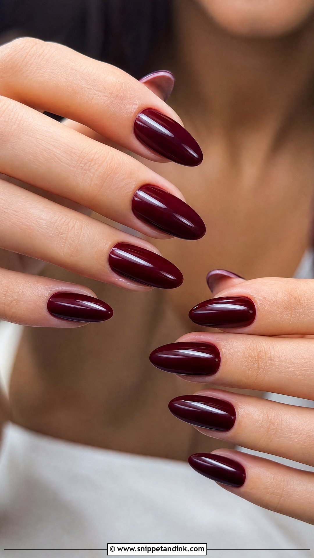Burgundy Bridal Nails - Snippet and Ink - 35 Bridal Nails