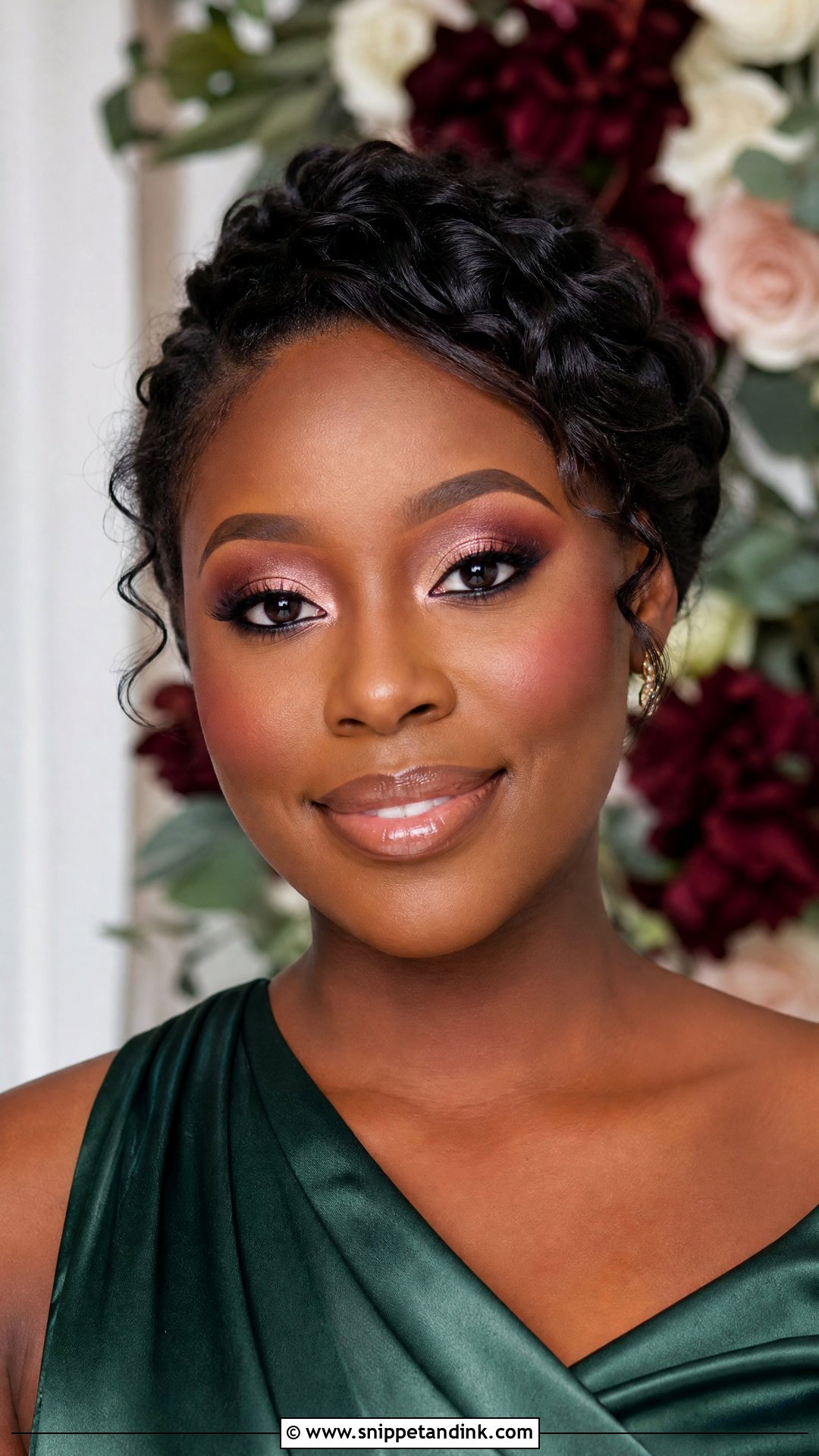 Burgundy Bridesmaid Makeup - Snippet and Ink - 20 Makeup Ideas for Wedding Bridesmaid
