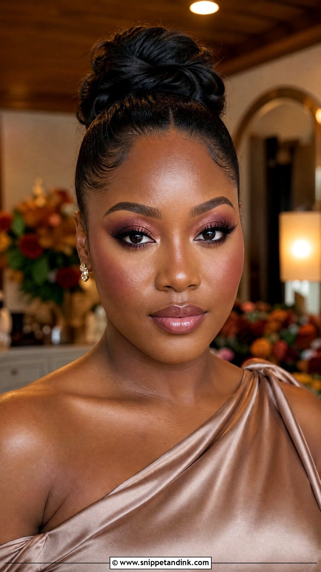 Burgundy Bridesmaid Makeup - Snippet and Ink - 20 Makeup Looks for Wedding Bridesmaid