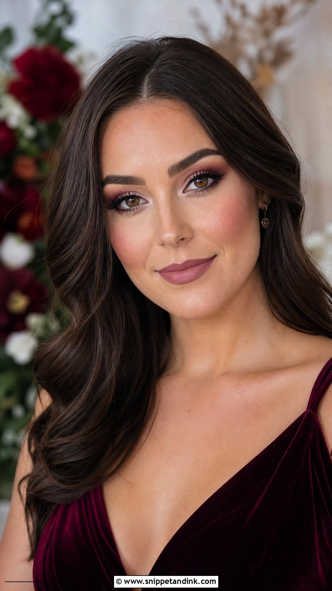 Burgundy Bridesmaid Makeup - Snippet and Ink - 25 Wedding Bridesmaid Makeup Ideas