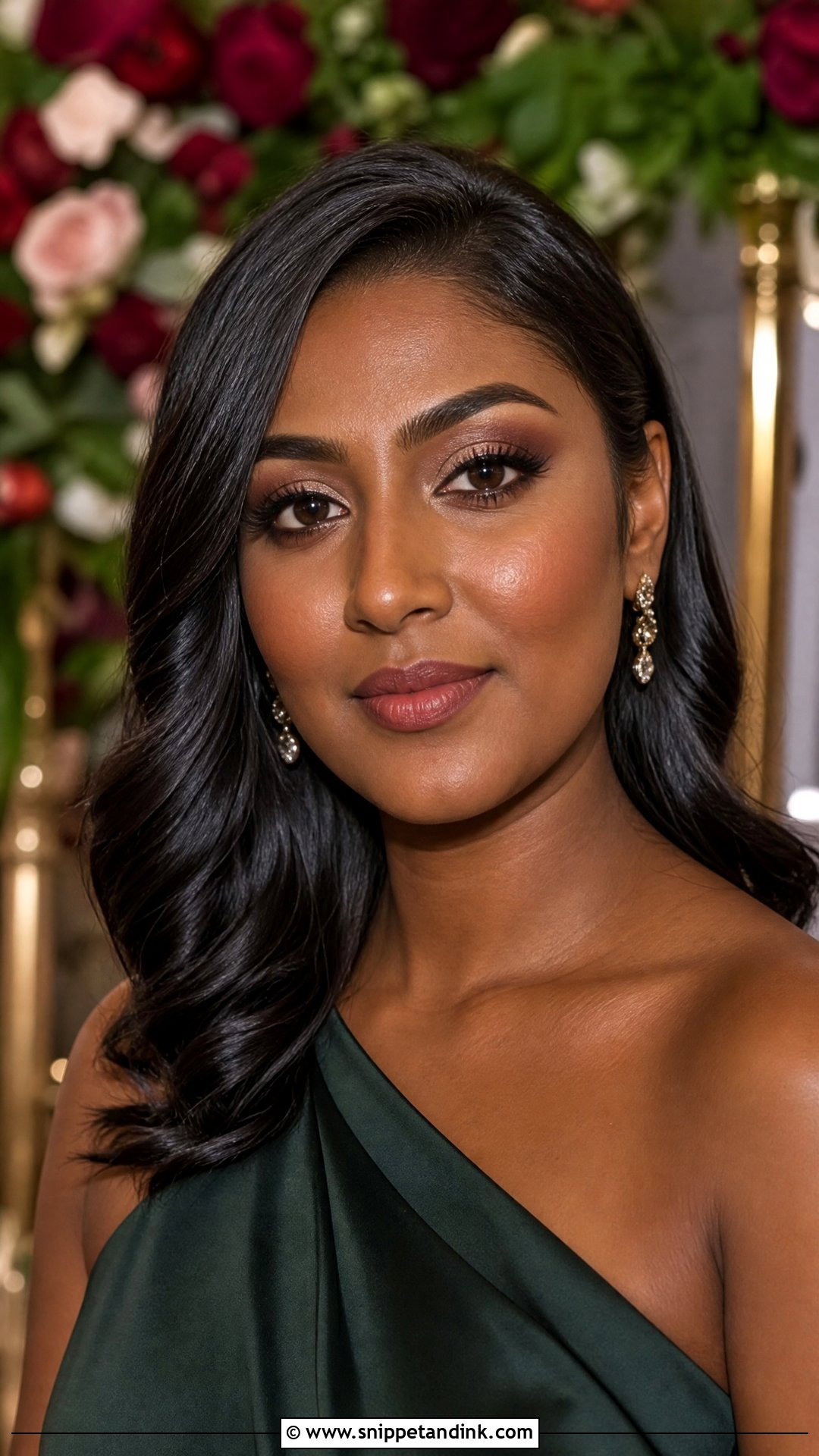 Burgundy Bridesmaid Makeup For Brown Eyes - Snippet and Ink - 35 Bridesmaid Makeup for Brown Eyes
