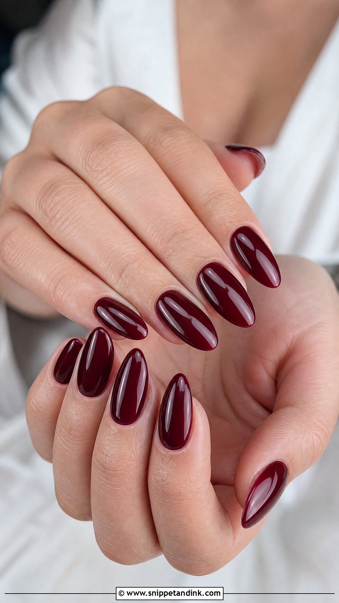 Burgundy Bridesmaid Nails - Snippet and Ink - 35 Bridesmaid Nails