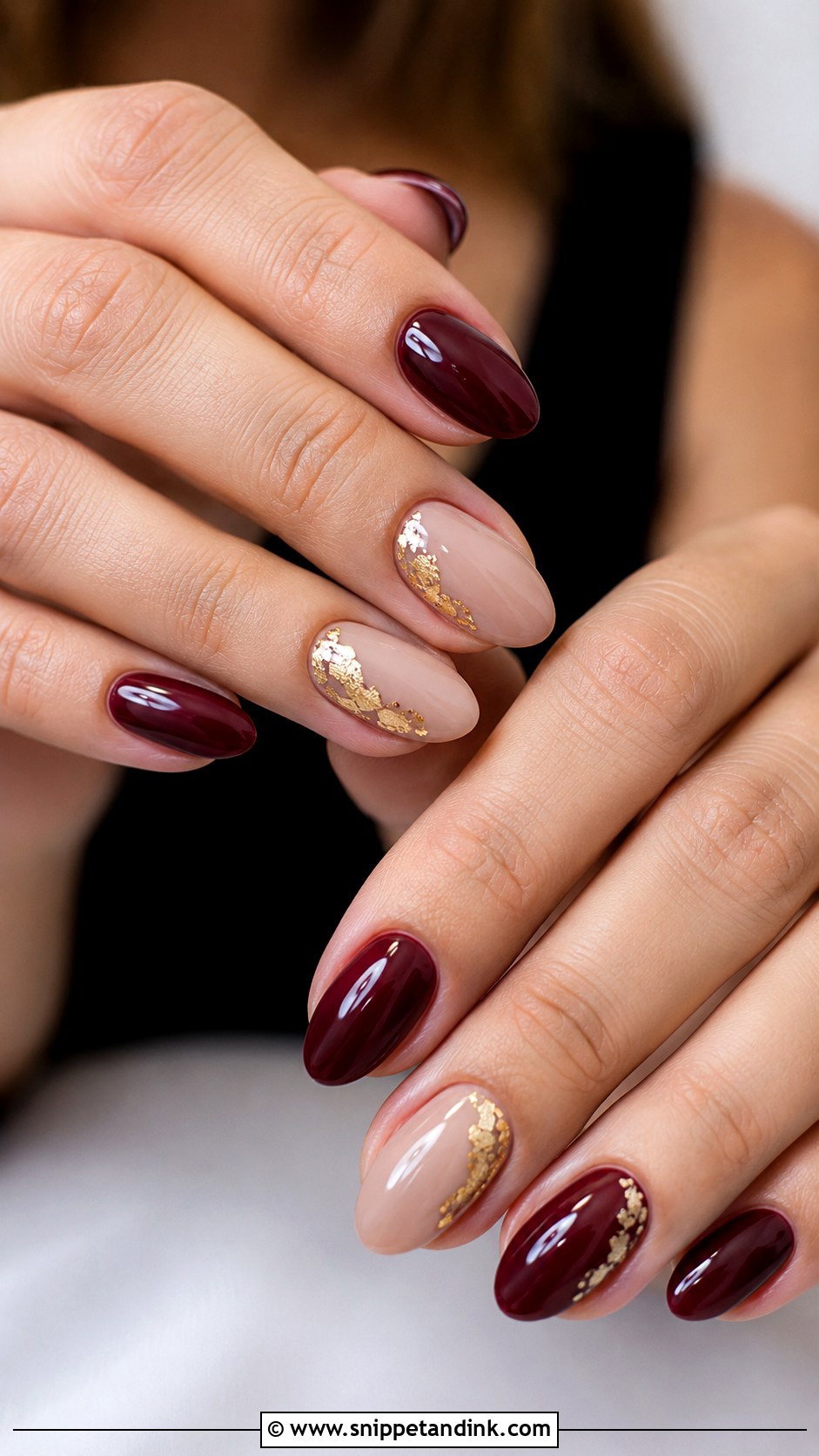 Burgundy Fall Wedding Nails - Snippet and Ink - 30 Fall Wedding Nails