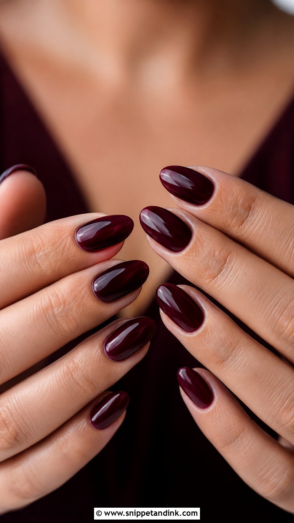 Burgundy Maid Of Honor Nails - Snippet and Ink - 20 Maid of Honor Nails Ideas Wedding Day