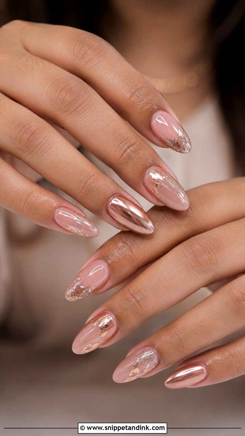 Burgundy Ombre Indian Wedding Guest Nails - Snippet and Ink - 20 Indian Wedding Guest Nails