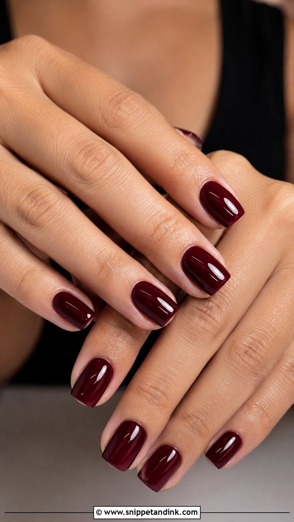 Burgundy Square Wedding Guest Nails - Snippet and Ink - 20 Square Wedding Guest Nails