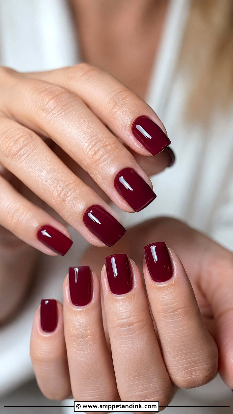 Burgundy Square Wedding Nails - Snippet and Ink - 20 Burgundy Wedding Nails Brides