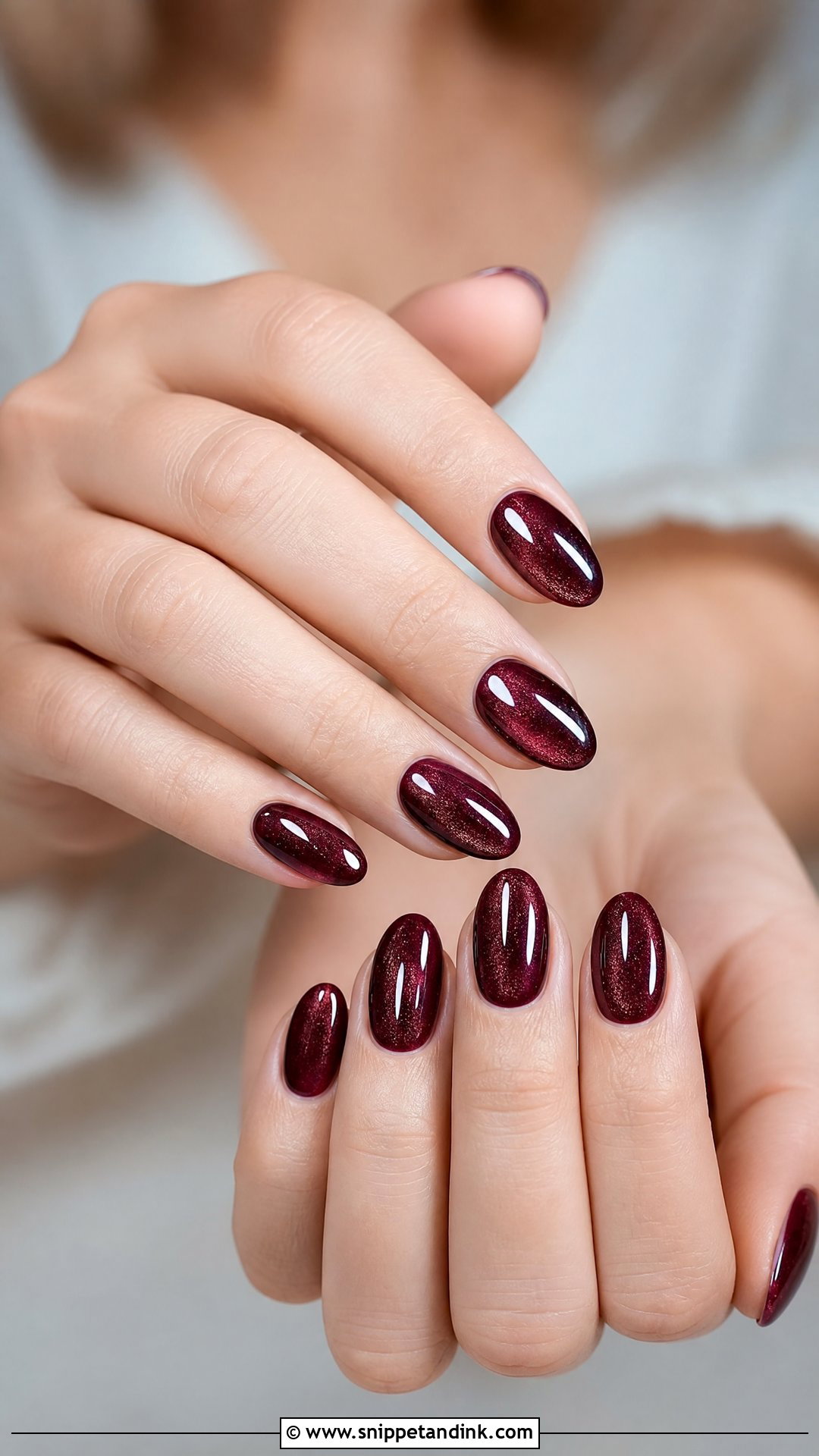 Burgundy Velvet Wedding Nails - Snippet and Ink - 25 Burgundy Wedding Nails