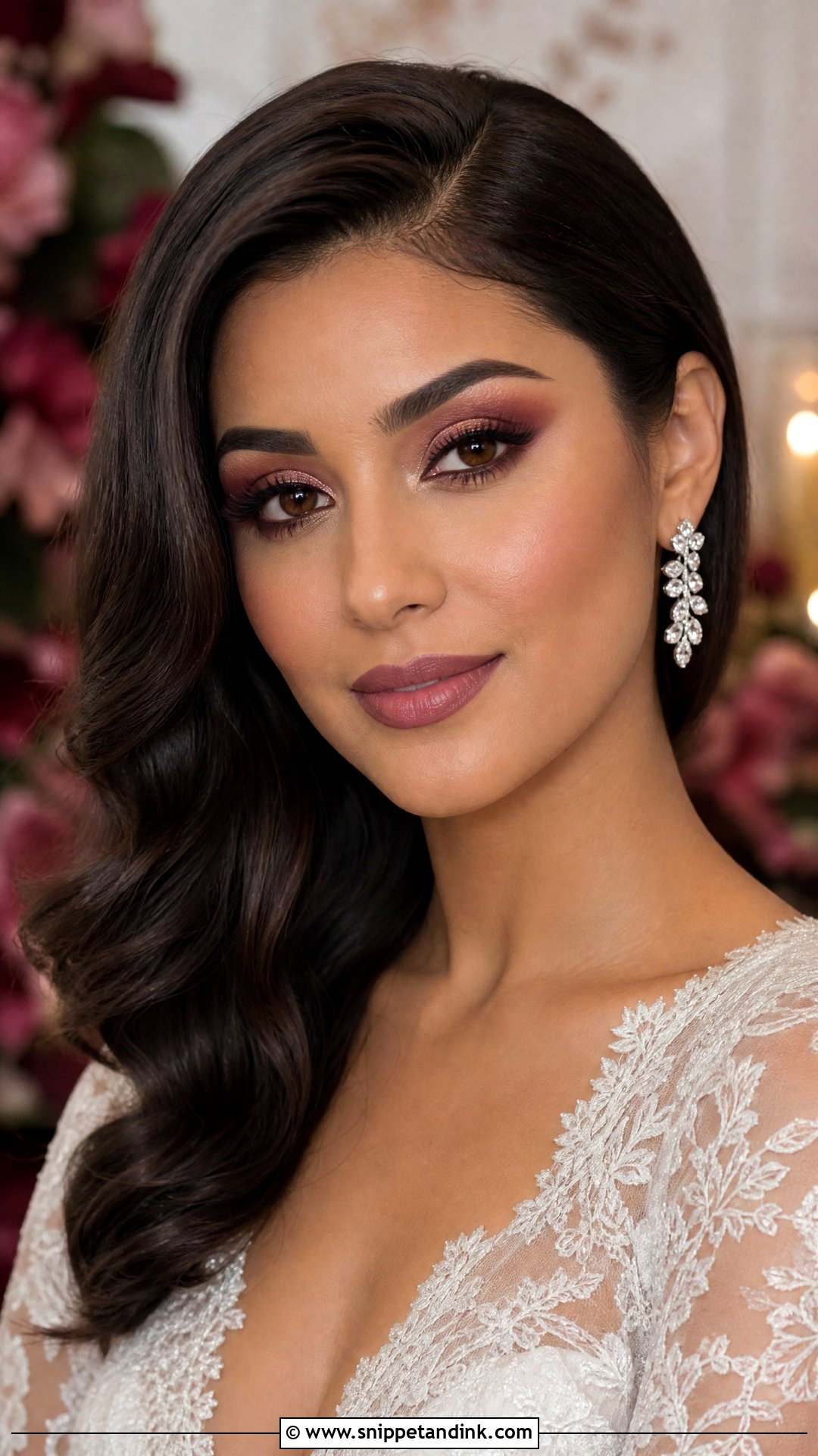 Burgundy Wedding Eye Makeup for Brown Eyes - Snippet and Ink - 20 Wedding Eye Makeup for Brown Eyes