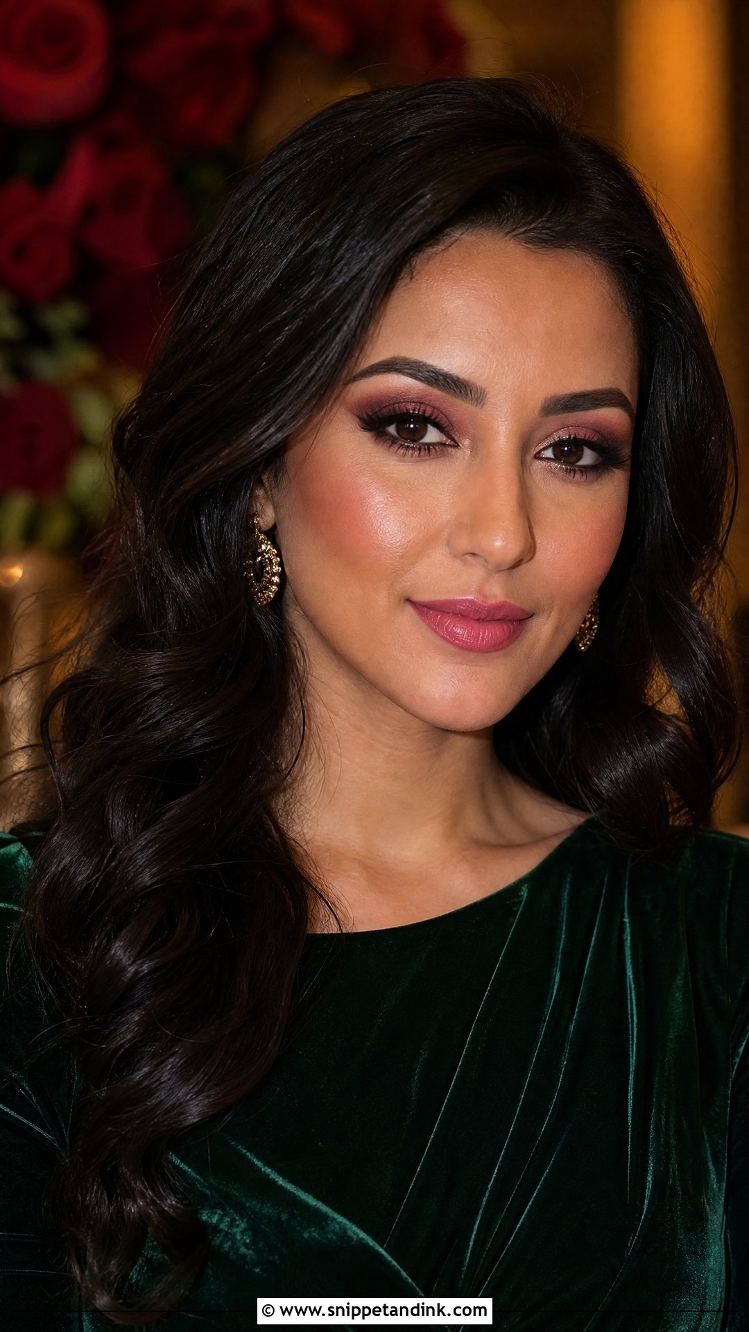 Burgundy Wedding Guest Makeup - Snippet and Ink - 20 Wedding Guest Makeup Look Ideas