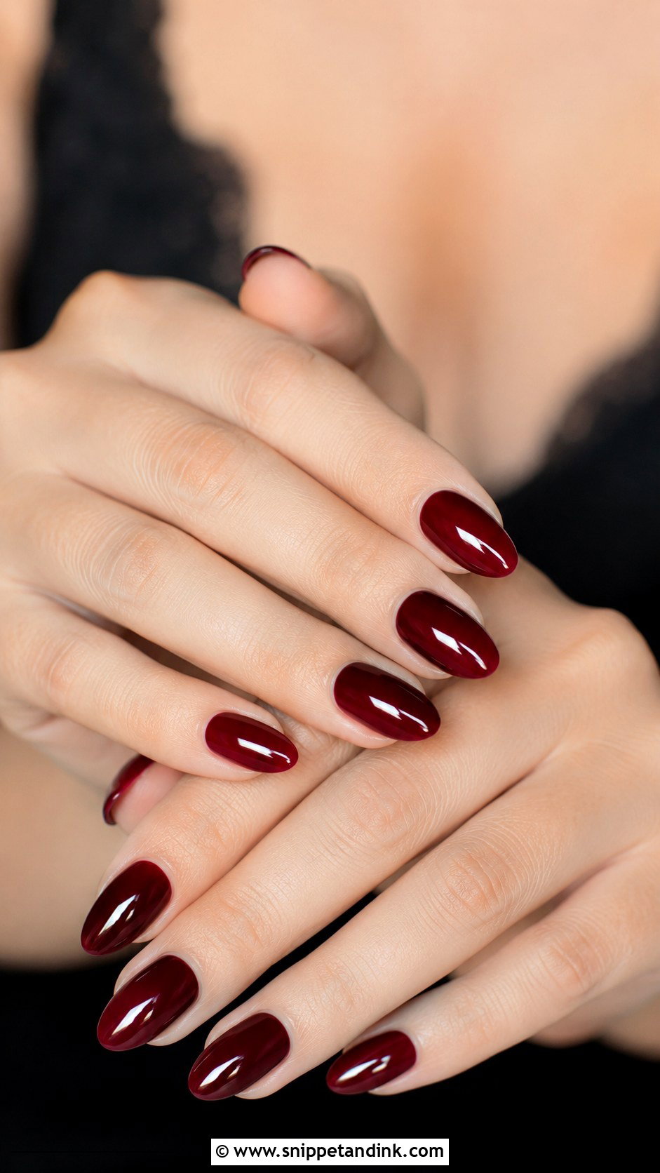Burgundy Wedding Guest Nails - Snippet and Ink - 20 Wedding Guest Nail Designs