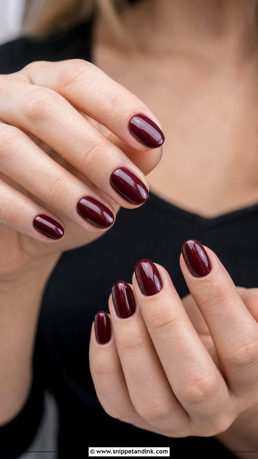 Burgundy Wedding Guest Nails - Snippet and Ink - 35 Wedding Guest Nails