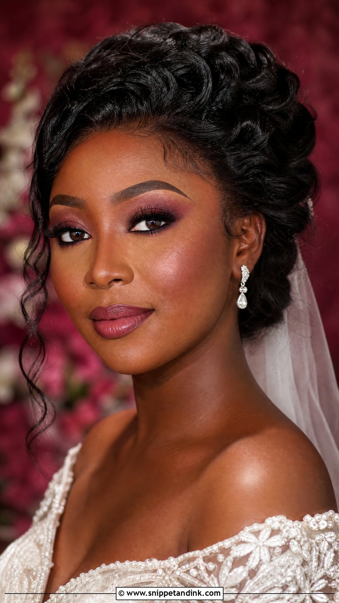Burgundy Wedding Makeup - Snippet and Ink - 20 Classy Wedding Makeup Ideas