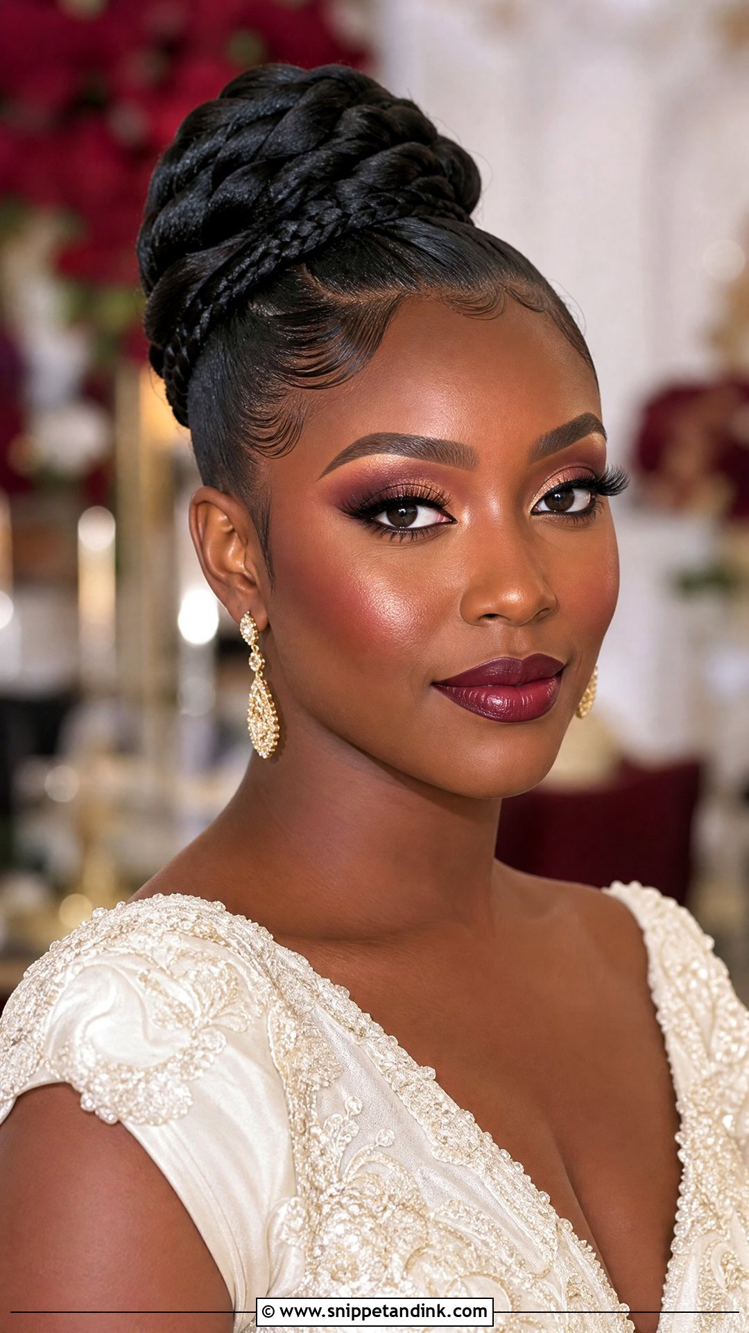Burgundy Wedding Makeup For Black Women - Snippet and Ink - 25 Wedding Makeup Black Women